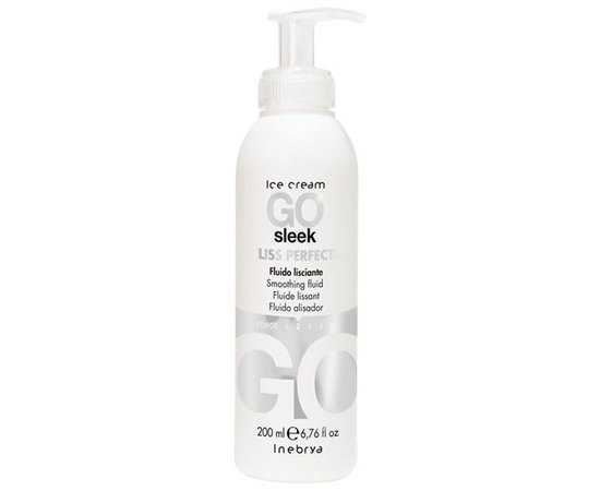 Выпрямляющий флюид для волос Inebrya Go Sleek Liss Perfect Smoothing Fluid, 200 ml, изображение 3