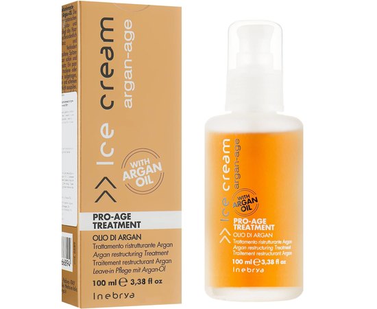 Аргановое масло против посеченных кончиков Inebrya Pro-Age Treatment, 100 ml, изображение 4