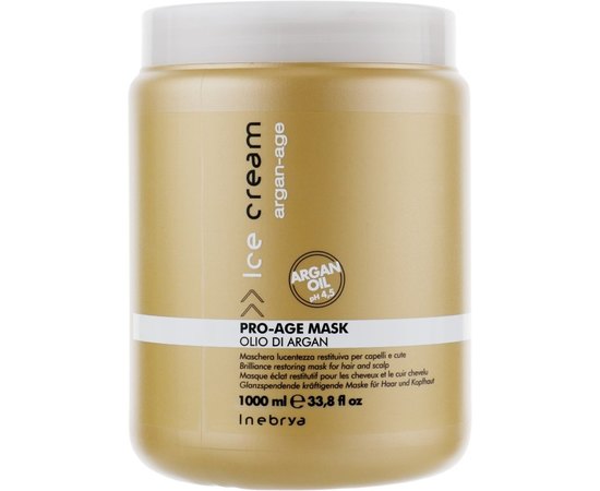 Маска с аргановым маслом для окрашенных волос Inebrya Pro-Age Mask, изображение 3