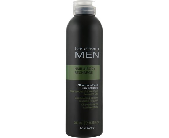 Шампунь-гель для душа для мужчин Inebrya Shampoo and Shower Gel Frequent Use, 250 ml