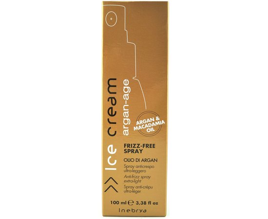 Спрей антифриз с маслами арганы и макадамии Inebrya Frizz-Free Spray, 100 ml, изображение 5