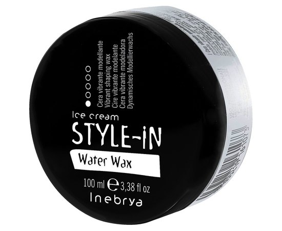 Воск для укладки с блеском Inebrya Water Wax Vibrant Shaping Wax, 100 ml, изображение 2