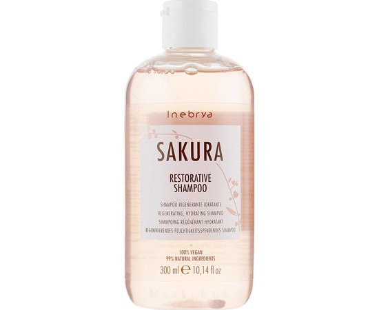 Inebrya Sakura Restorative Shampoo Відновлюючий шампунь, фото 