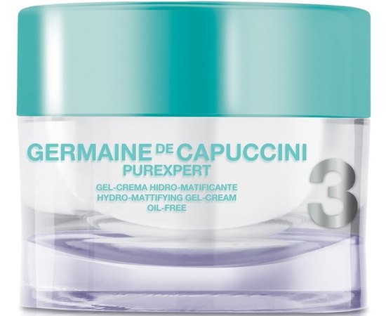 GERMAINE de CAPUCCINI PurExpert Oil-Free Hydro-Mat Gel-Cream Гель-крем для обличчя з гідроматуючим ефектом, 50 мл, фото 