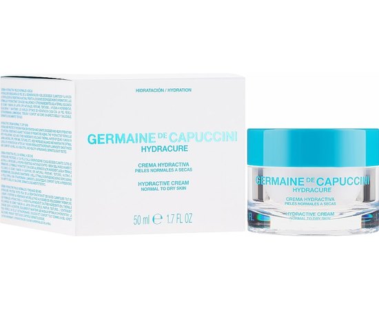 Крем продолжительного увлажнения для нормальной и сухой кожи Germaine de Capuccini Hydracure Hydra Cream Normal Dry Skin, 50 ml, изображение 3