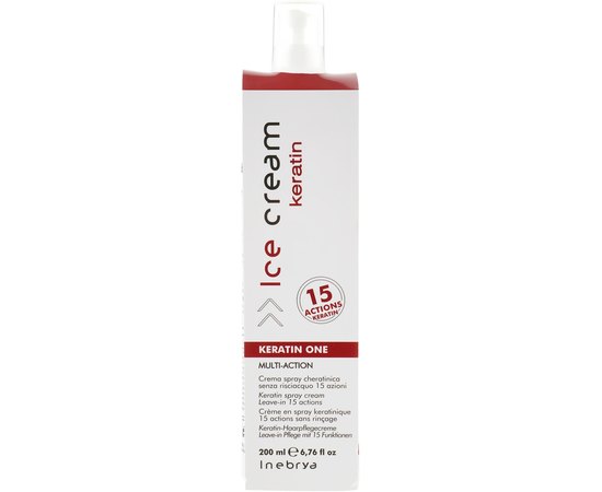 Многофункциональный спрей с кератином 15 в 1 Inebrya Keratin One Multi-Action, 200 ml, изображение 3