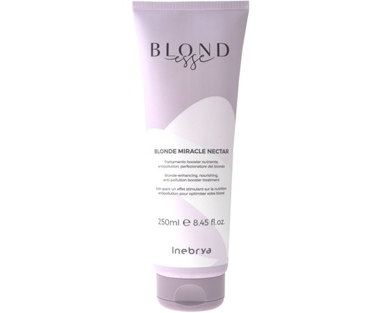 Интенсивная питательная маска для волос оттенков блонд Inebrya Blonde Miracle Nectar