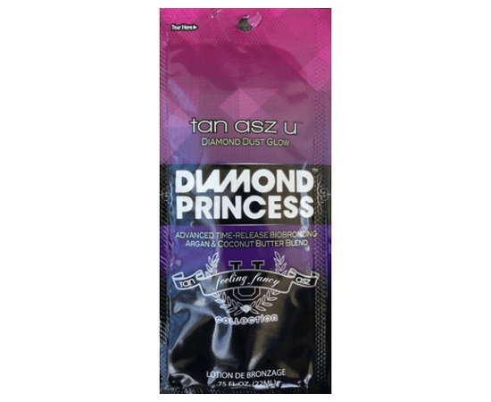 Усилитель загара с биобронзантами и алмазной пылью для гламурного оттенка загара 100X Tan Asz UDiamond Princess, 22 ml