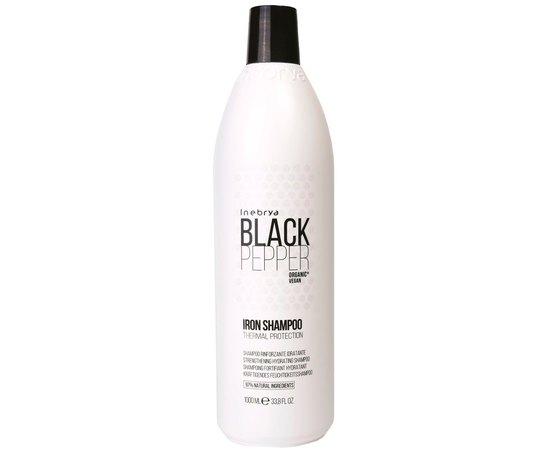 Увлажняющий шампунь для волос Inebrya Black Pepper Iron Shampoo, изображение 2
