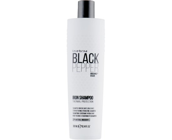Зволожуючий шампунь для волосся Inebrya Black Pepper Iron Shampoo, фото 