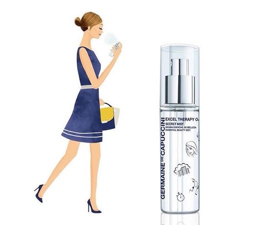 GERMAINE de CAPUCCINI Excel Therapy O2 Secret Mist Essential Beauty Mist Димка для краси шкіри, 30 мл, фото _ab__is.image_number.default