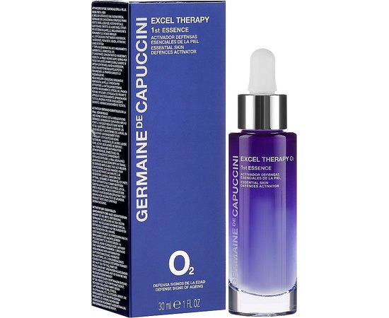 GERMAINE de CAPUCCINI Excel Therapy O2 1ST Essence Essential Skin Defences Activator Есенція-активатор захисних функцій шкіри, 30 мл, фото _ab__is.image_number.default