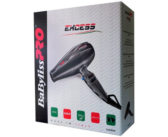 Фен для волос Babyliss BAB6800IE Excess, 2600 W, изображение 4