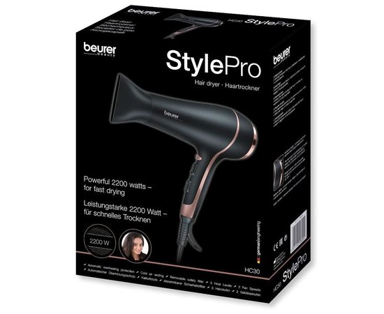 Фен для волос Beurer HC 30, 2200 W, изображение 4 Фен для волос Beurer HC 30, 2200 W, изображение 4