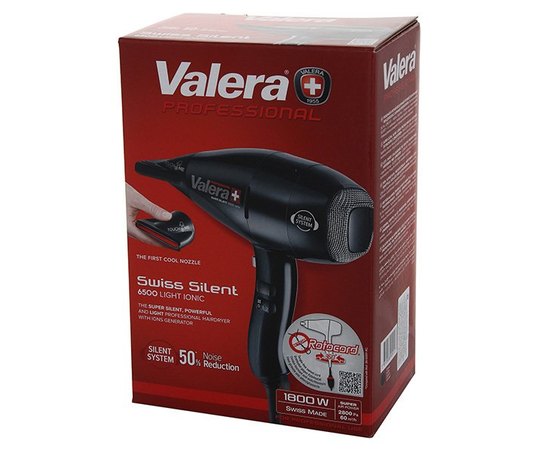 Valera Swiss Silent 6500 Ionic Rotocord SX6500YRC Фен для волосся, 1800 Вт, фото _ab__is.image_number.default