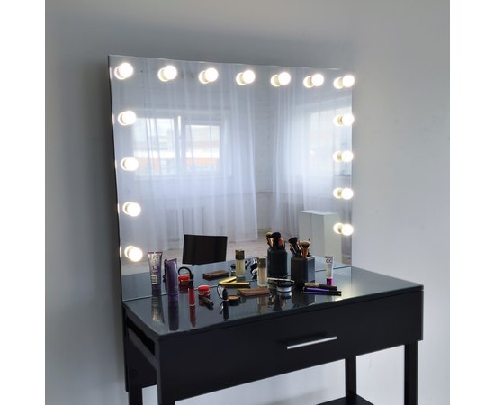 Гримерный столик на металлической основе с зеркалом без рамы Markson M621, изображение 3