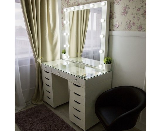 Гримерный столик со стеклянной столешницей Markson М622, изображение 4