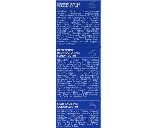 Набор для химического выпрямления волос Inebrya Bionic Straight Ammonia Free Straightening System 3 Steps Kit, изображение 4