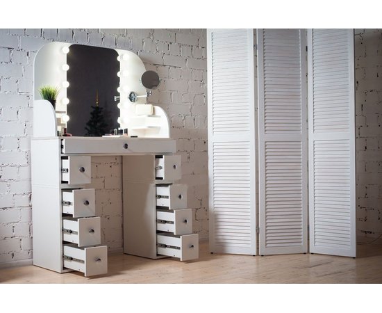 Рабочее место для визажиста  трюмо на 9 ящиков Markson М628-1, изображение 3