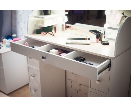 Рабочее место для визажиста  трюмо на 9 ящиков Markson М628-1, изображение 4