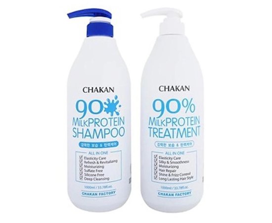 Шампунь с молочными протеинами Chakan Factory Milk Protein 90% Shampoo, изображение 4