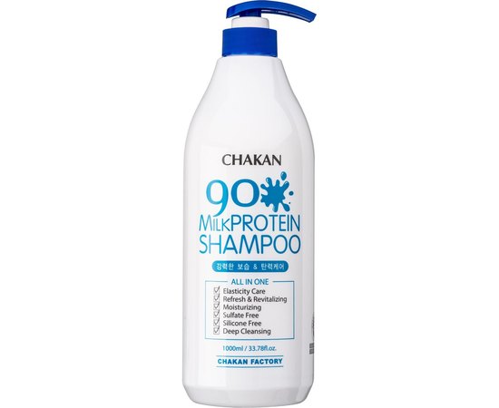 Шампунь с молочными протеинами Chakan Factory Milk Protein 90% Shampoo, изображение 2