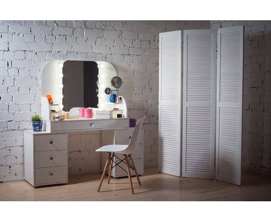 Визажный стол на 2 тумбы трюмо Markson М628-2, изображение 2