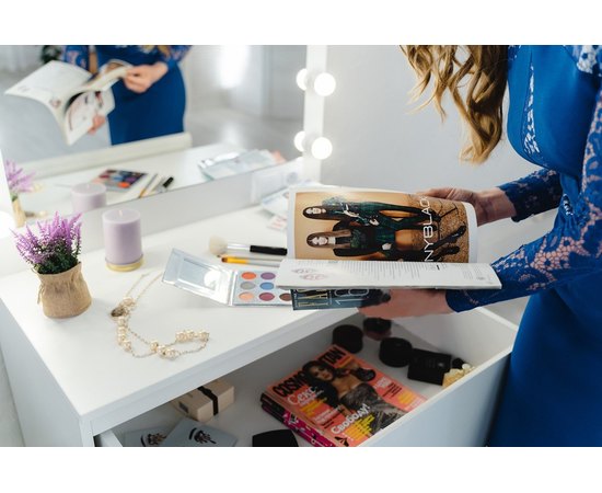 Зеркало с подсветкой парикмахерское с комодом Markson M625, изображение 6