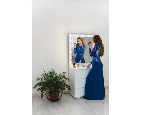 Зеркало с подсветкой парикмахерское с комодом Markson M625, изображение 7