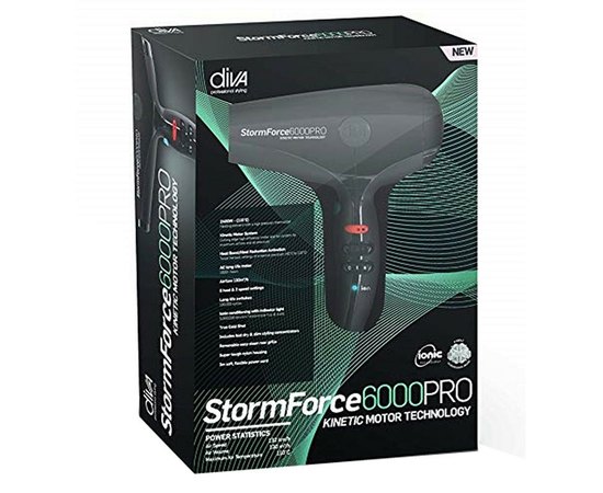 Diva Stormforce 6000 Pro Фен для волосся, 2400W, фото _ab__is.image_number.default