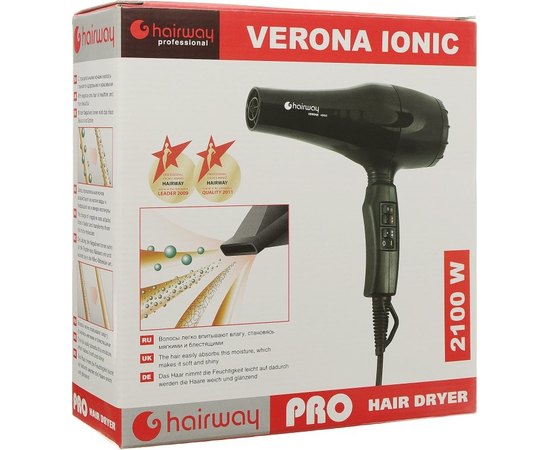 Фен для волосся HairWay Verona Ionic 03054, 2100 Вт, фото _ab__is.image_number.default