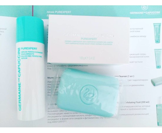 Мыло для умывания кожи с акне Germaine de Capuccini PurExpert Anti-Imp Soap-Free Dermo Cleanser, 100 g, изображение 3