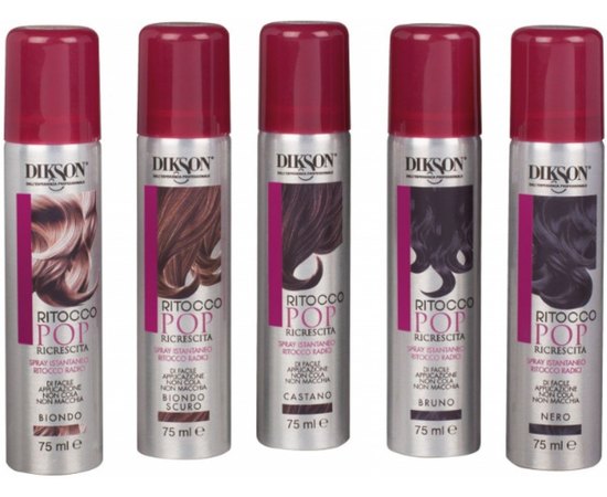 Спрей для быстрого окрашивания корней Dikson Pop Ritocco, 75 ml, изображение 2