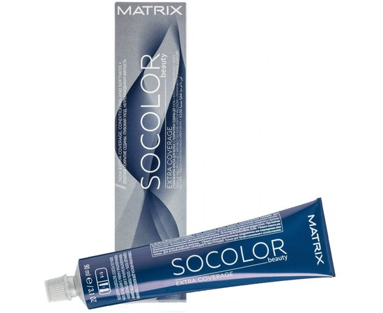 Стойкая крем-краска 100 % закрашивание седины Matrix Socolor Extra Coverage, 90 ml, изображение 5