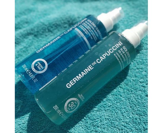 GERMAINE de CAPUCCINI Golden Caresse Blue Active Water Hydra-Refreshing Tan Activating Mist Зволожуюча димка, 200 мл, фото _ab__is.image_number.default