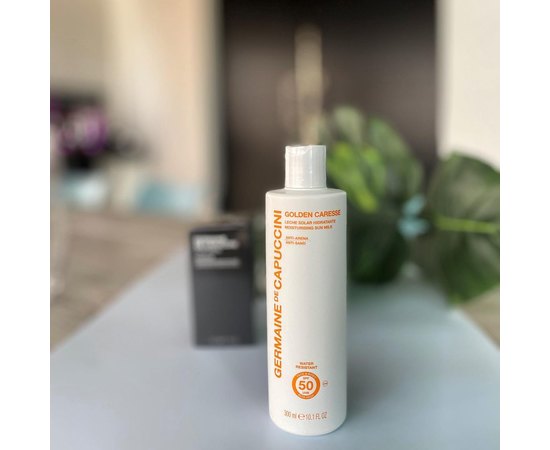 Увлажняющее молочко SPF50 Germaine de Capuccini Golden Caresse Moisturising Sun Milk, 300 ml, изображение 3
