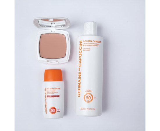 Увлажняющее молочко SPF50 Germaine de Capuccini Golden Caresse Moisturising Sun Milk, 300 ml, изображение 2