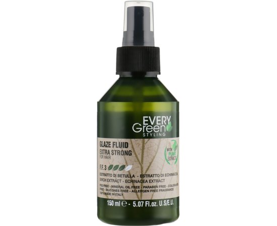 Флюид-блеск для волос экстрасильной фиксации Dikson Every Green Glaze Fluid Extra-Strong, 150 ml