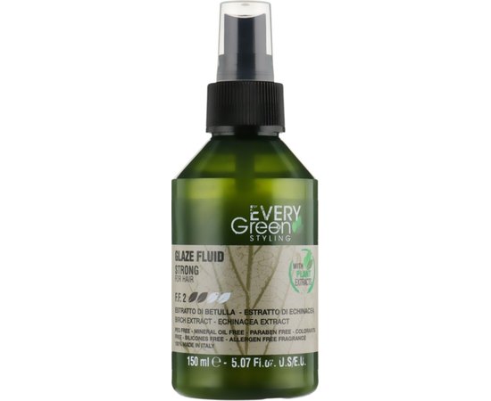 Флюїд-блиск для волосся сильної фіксації Dikson Every Green Glaze Fluid Strong, 150 ml, фото 
