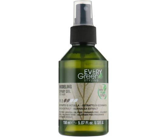 Гель-спрей для моделювання волосся Dikson Every Green Modeling Spray Gel, 150 ml, фото 