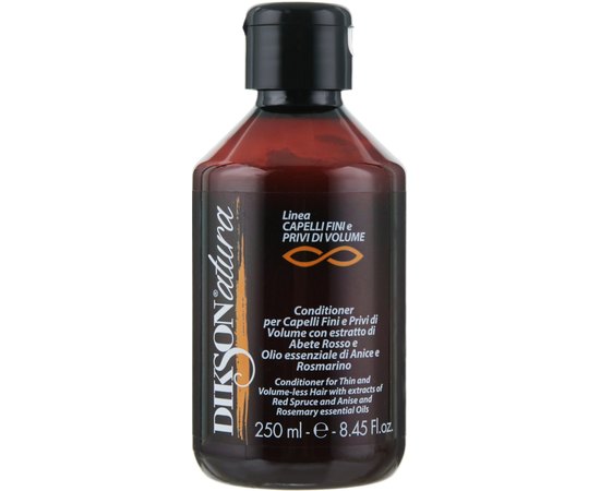 Кондиціонер для тонкого і позбавленого об'єму волосся Dikson Natura Conditioner Volume, 250 ml, фото 
