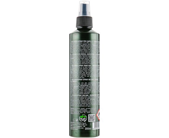 Лак-спрей без газа сильной фиксации Dikson Every Green Eco Spray No Gas Strong, 300 ml, изображение 2