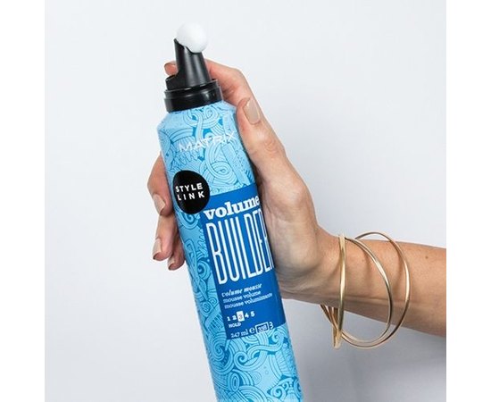 Мусс для объема волос Matrix Style Link Volume Builder, 247 ml, изображение 7