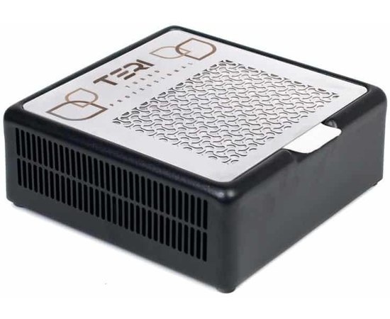 Професійна настільна манікюрна витяжка чорна з HEPA фільтром Turbo M Teri, фото 