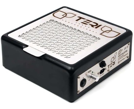 Профессиональная настольная маникюрная вытяжка черная с HEPA фильтром Turbo M Teri.