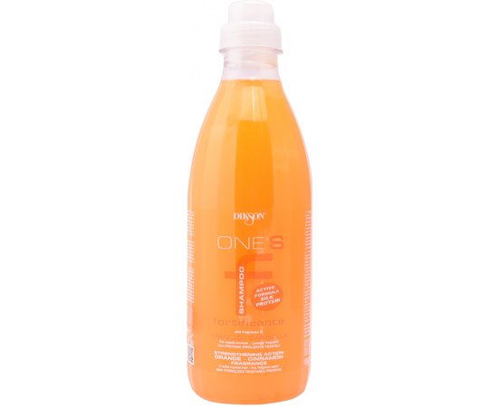 Шампунь для частого миття нефарбованого волосся Апельсин-кориця Dikson One's F-Fortificante Shampoo, 1000 ml, фото 