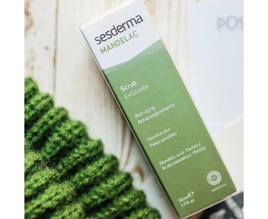 Скраб с миндальной кислотой Sesderma Mandelac Scrub, изображение 6