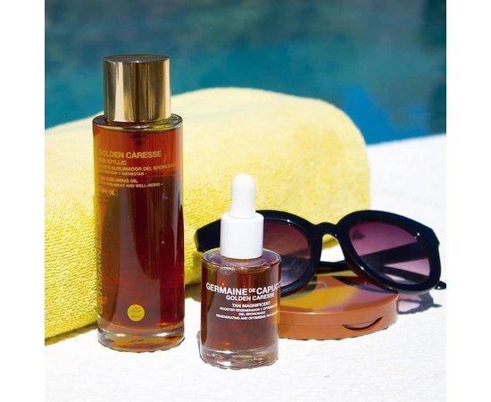 Сухое масло для поддержания идеального загара Germaine de Capuccini Golden Caresse Sun Idyllic Tan Subliming Oil, 100 ml, изображение 3 Сухое масло для поддержания идеального загара Germaine de Capuccini Golden Caresse Sun Idyllic Tan Subliming Oil, 100 ml, изображение 3