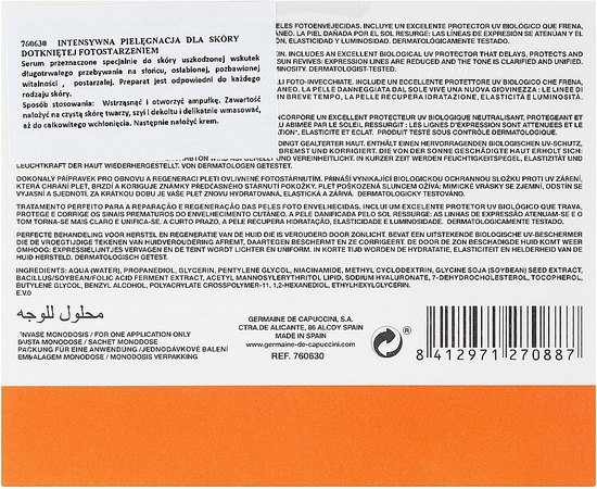 Сыворотка для восстановления и борьбы с фотостарением Germaine de Capuccini Options Shock Fluids Photo-Aged Recovery, 10x1,5 ml, изображение 3