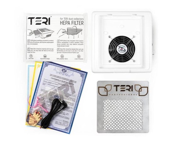 Teri 600 M Професійна настільна манікюрна витяжка з HEPA фільтром, фото _ab__is.image_number.default